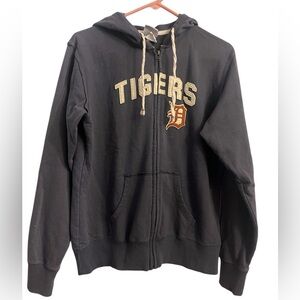 Vintage Magestic Detroit Tigers Hoodie Blue Baseball Spring Training Large